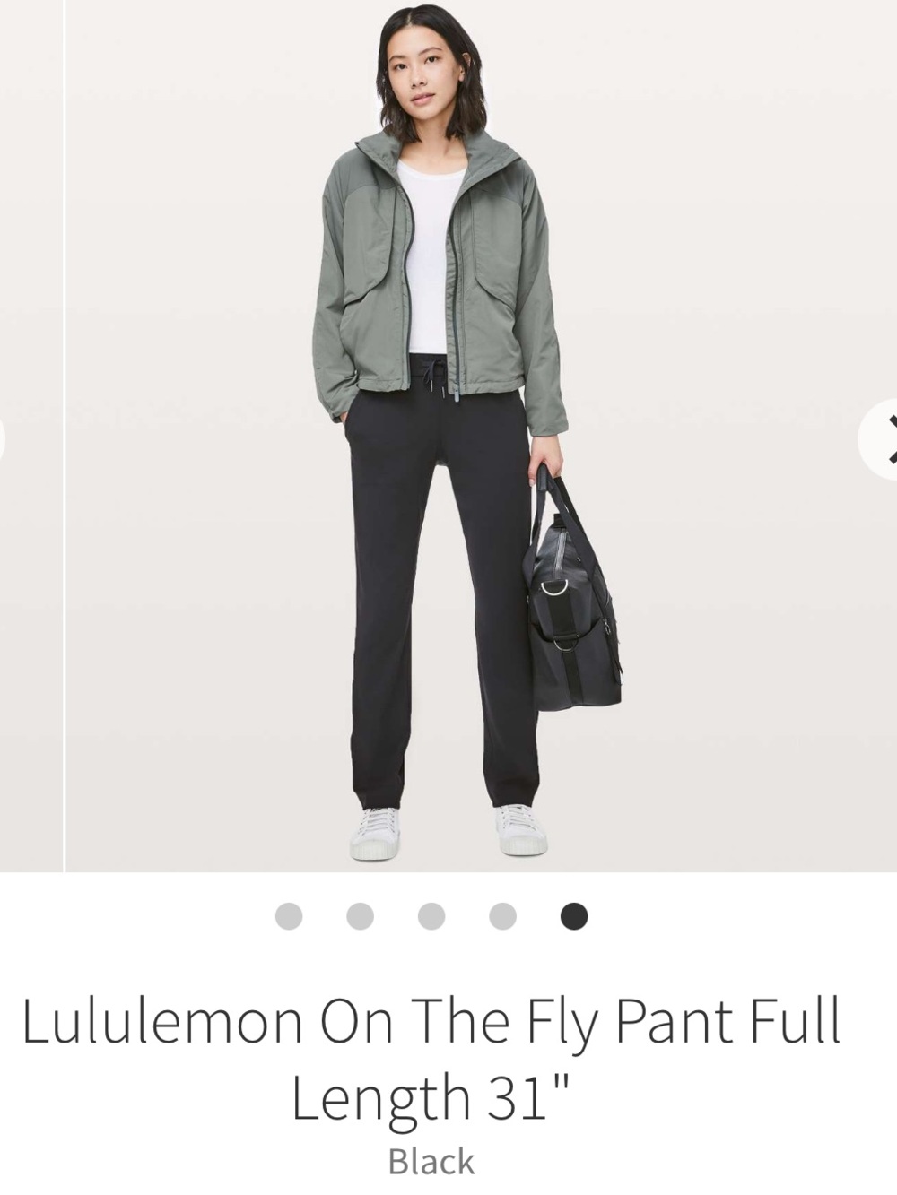Lululemon On The Fly Pants - Black length 31